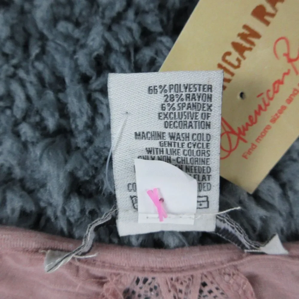 American Rag Cie Shirt Womens Extra Large Mauve Long Sleeve Pullover NWT